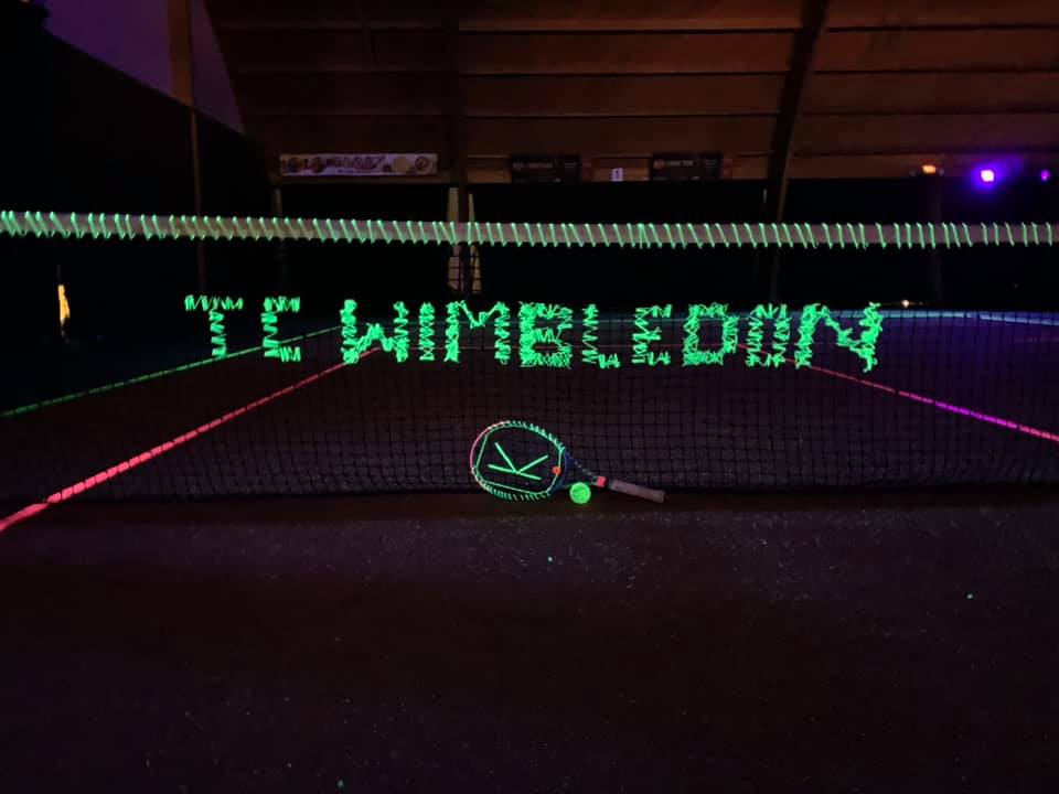 Blacklight tennis verhuur